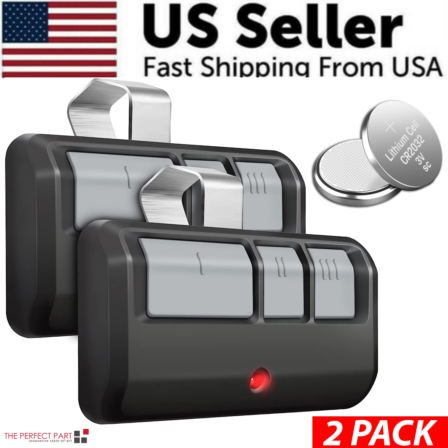 Dual LiftMaster Garage Opener Remotes 893LM 953EV-P2