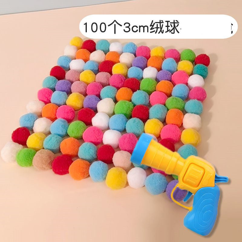 Interactive Plush Ball Launcher Cat Toy