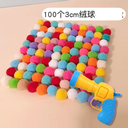Interactive Plush Ball Launcher Cat Toy