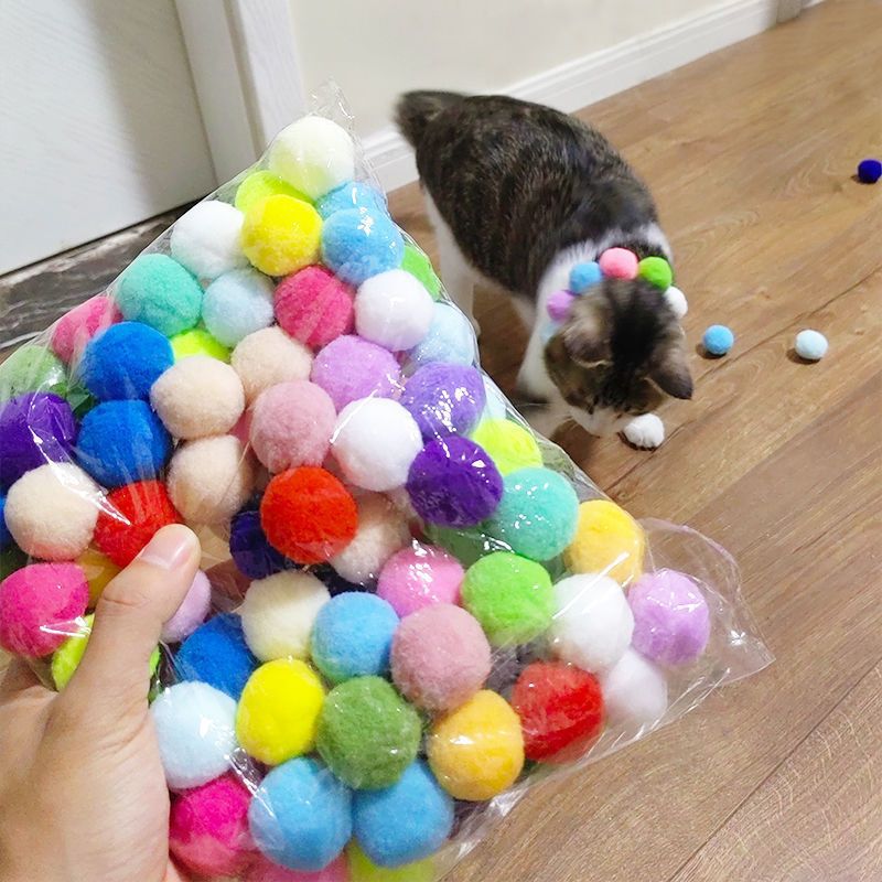 Interactive Plush Ball Launcher Cat Toy