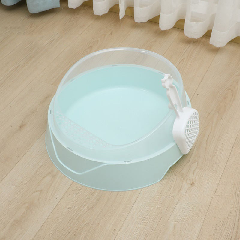 Semi-Closed Comfort Cat Litter Box with Scoop